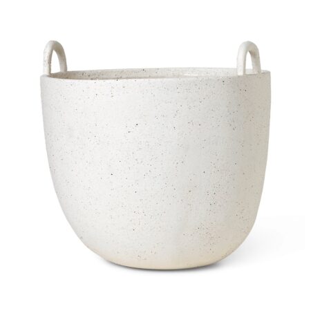 Ferm Living Speckle krukke 30 cm Offwhite