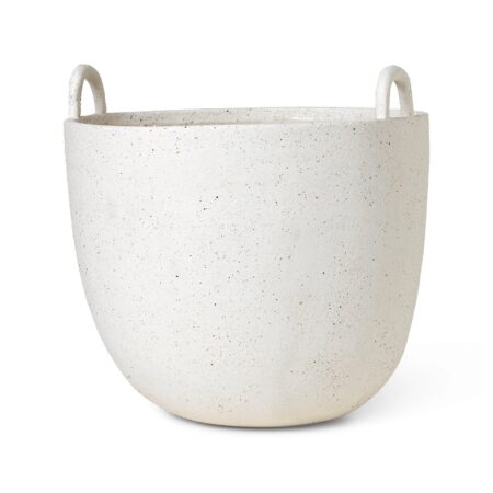 Ferm Living Speckle krukke Ø30 cm Offwhite