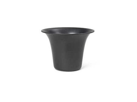 Ferm Living - Spun Alu Pot - Krukke - Black - H17,5 x Ø24 cm