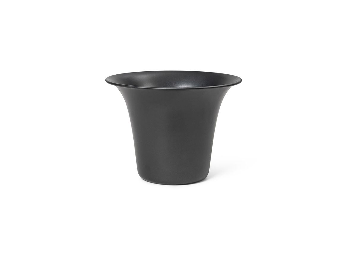 Ferm Living - Spun Alu Pot - Krukke - Black - H17,5 x Ø24 cm Ferm Living - Spun Alu Pot - Krukke - Black - H17,5 x Ø24 cm