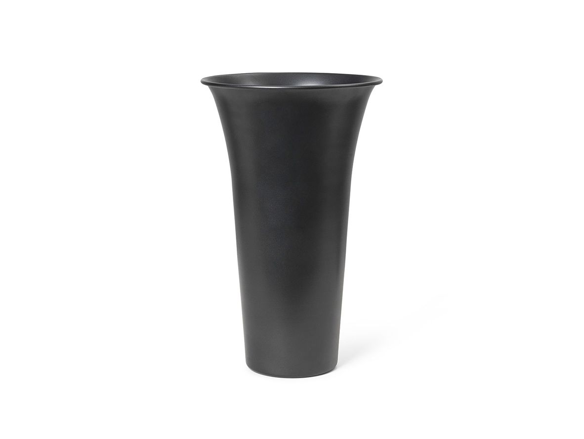 Ferm Living - Spun Alu Vase - Vase - Black - H41,9 x Ø21,3 cm Ferm Living - Spun Alu Vase - Vase - Black - H41,9 x Ø21,3 cm