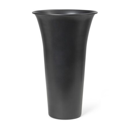 Ferm Living Spun Alu vase Ø21,3x41,9 cm Blackened aluminium