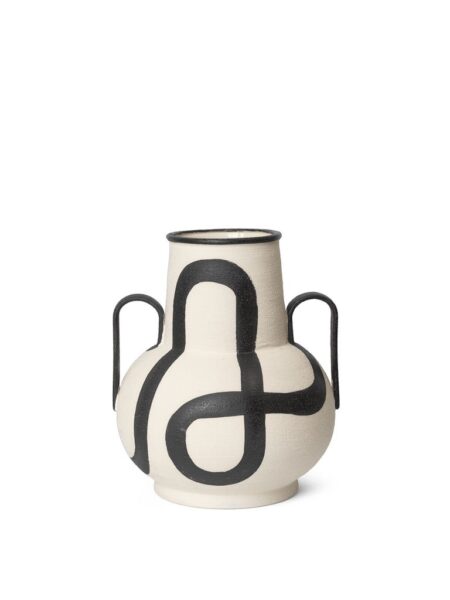 Ferm Living Trace Vase H: 37,5 cm - Off-White