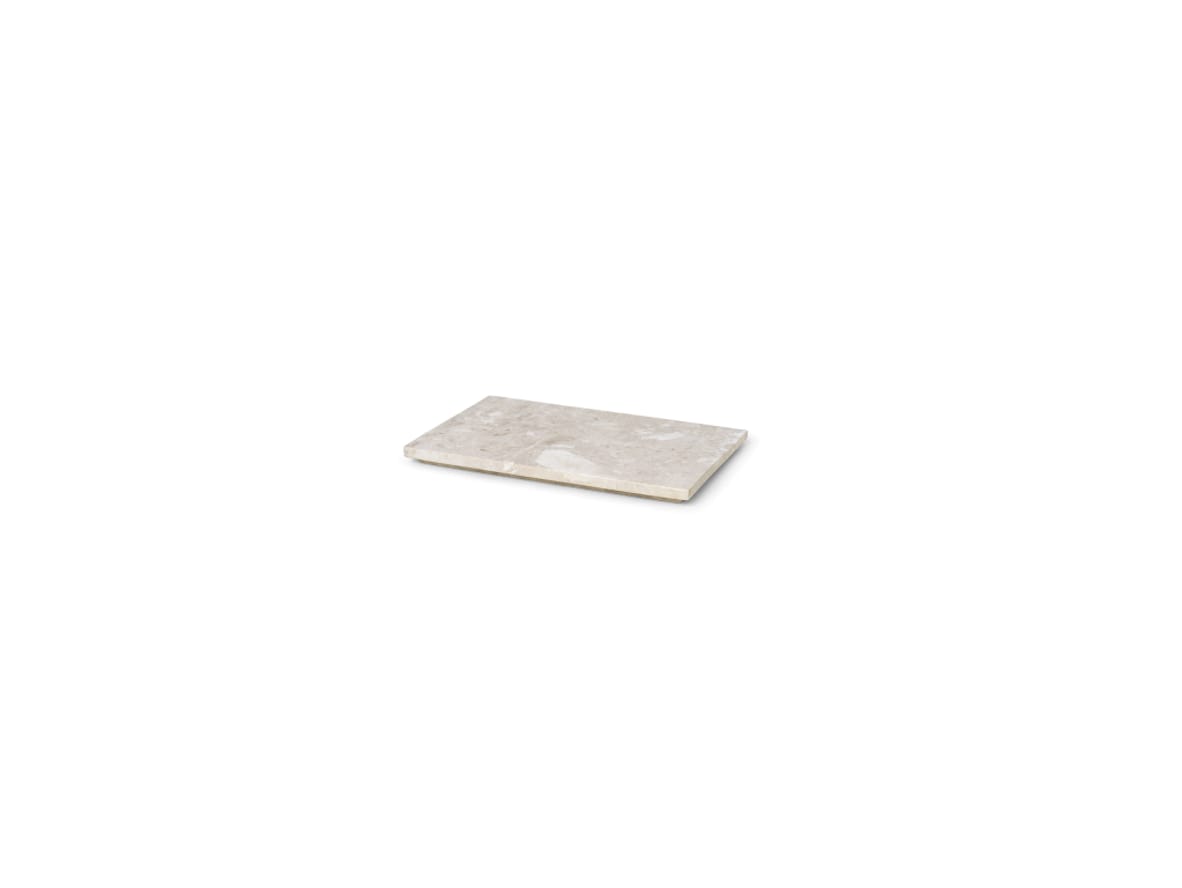 Ferm Living - Tray for Plant Box - Bakke - Marmor & Beige - W: 26 - H: 1,5 - D: 17 Ferm Living - Tray for Plant Box - Bakke - Marmor & Beige - W: 26 - H: 1,5 - D: 17