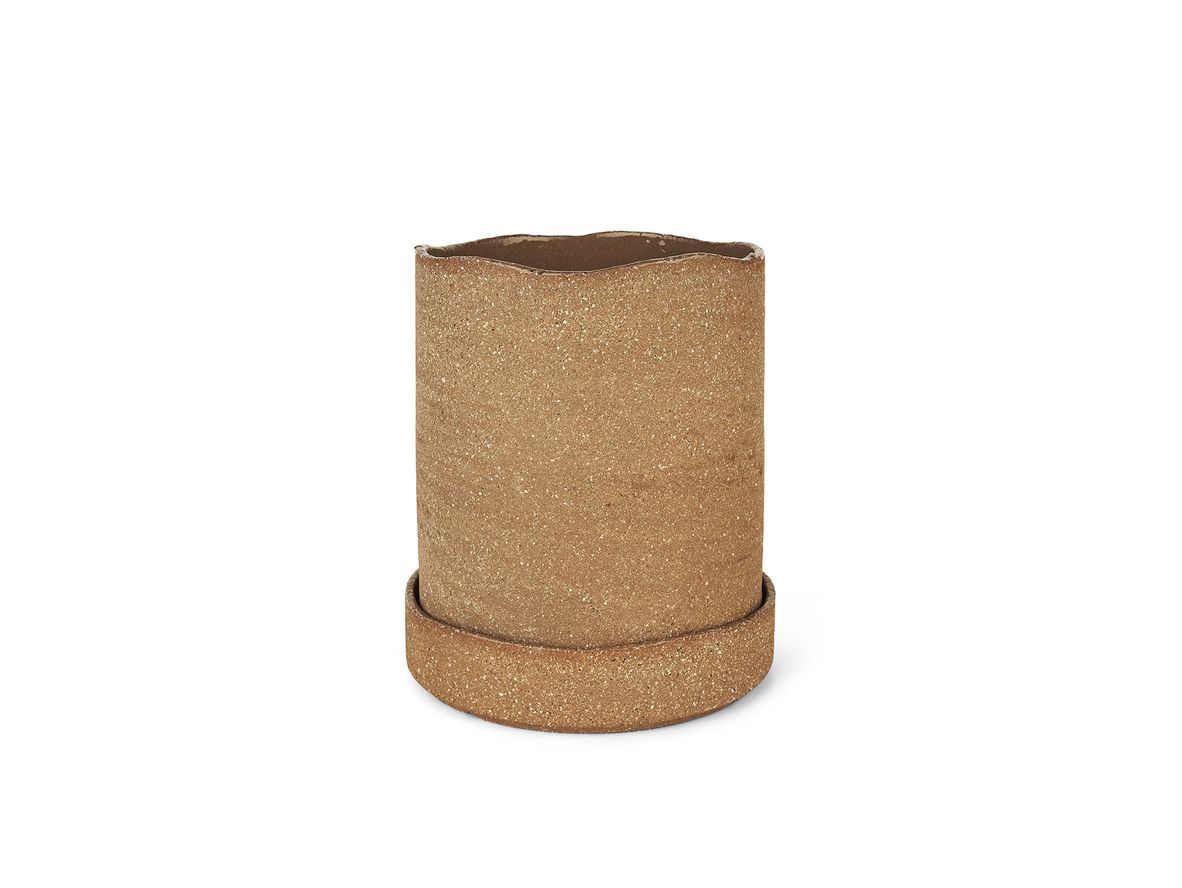 Ferm Living - Uneru Pot - Krukke - Brown - Large - H19,5 x Ø16 cm Ferm Living - Uneru Pot - Krukke - Brown - Large - H19,5 x Ø16 cm