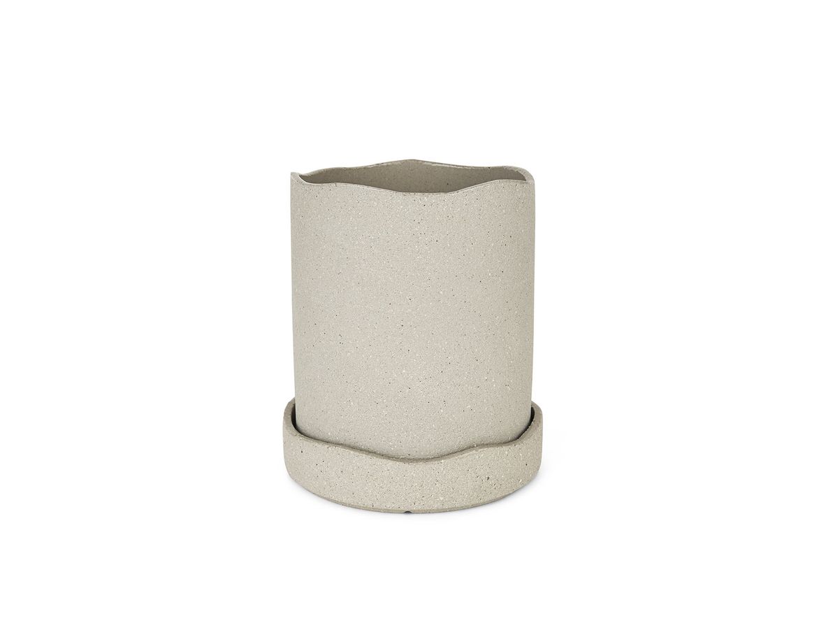 Ferm Living - Uneru Pot - Krukke - Grey - Large - H19,5 x Ø16 cm Ferm Living - Uneru Pot - Krukke - Grey - Large - H19,5 x Ø16 cm