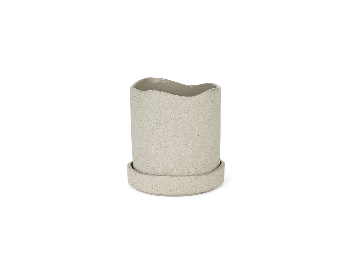 Ferm Living - Uneru Pot - Krukke - Grey - Small - H15 x Ø13 cm Ferm Living - Uneru Pot - Krukke - Grey - Small - H15 x Ø13 cm