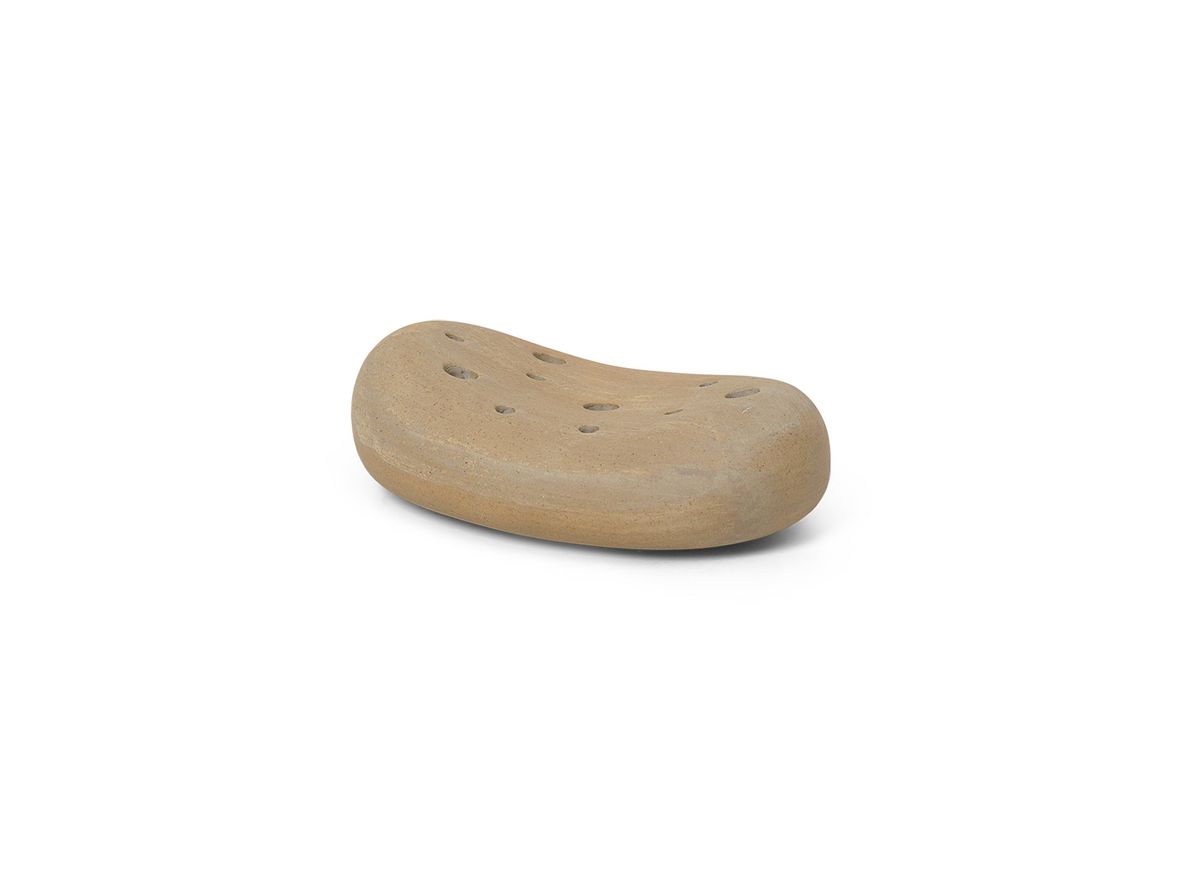 Ferm Living - Vanitas Flower Stone - Vase - Sand - W8 x H3,5 x D12 cm Ferm Living - Vanitas Flower Stone - Vase - Sand - W8 x H3,5 x D12 cm