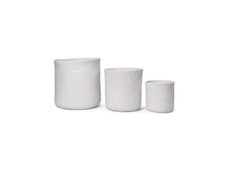 Ferm Living - Vary Storage - Krukke - White - W40 x H42 x D40 cm