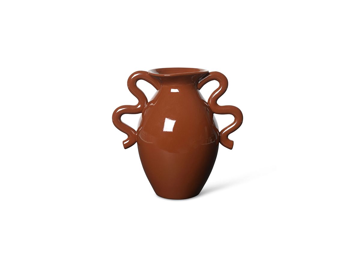 Ferm Living - Verso Table Vase - Vase - Terracotta - W27,5 x H27 x D18 cm Ferm Living - Verso Table Vase - Vase - Terracotta - W27,5 x H27 x D18 cm
