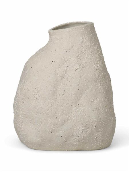 Ferm Living Vulca Medium Vase H: 36 cm - Off White Stone