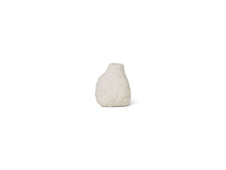 Ferm Living - Vulca Mini Vase - Vase - Off-White Stone - W5,5 x H7,5 x D6 cm