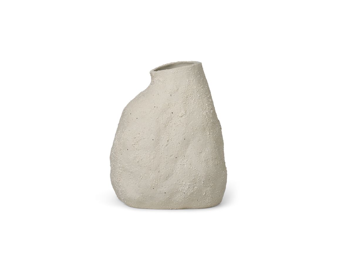 Ferm Living - Vulca Vase - Vase - Off-White - Medium - W25 x H36 x D21 cm Ferm Living - Vulca Vase - Vase - Off-White - Medium - W25 x H36 x D21 cm