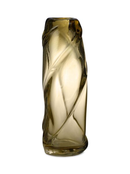 Ferm Living Water Swirl Vase Tall H: 47 cm - Light Yellow OUTLET