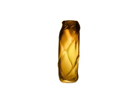 Ferm Living - Water Swirl Vase - Vase - Amber - W16 x H47 x D14 cm