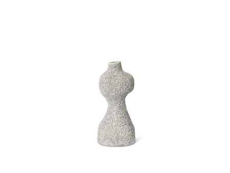 Ferm Living - Yara Vase - Vase - Yara Vase - Medium - Grey Pumice - W14 x D11.5 x H30.5 cm