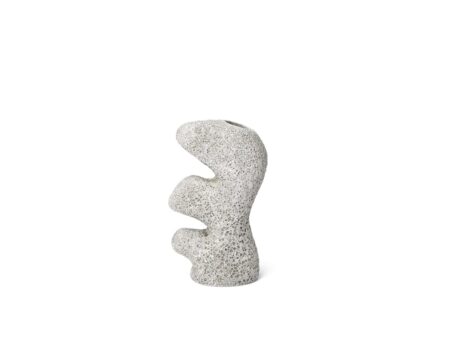Ferm Living - Yara Vase - Vase - Yara Vase - Small - Grey Pumice - W14.5 x D8.5 x H24 cm