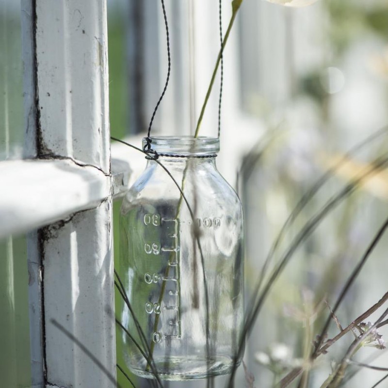 Flaske/ vase m/ wire - Ib Laursen - H: 9,7 cm Flaske/ vase m/ wire - Ib Laursen - H: 9,7 cm