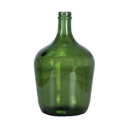 Flaskeformet Glasvase Grøn