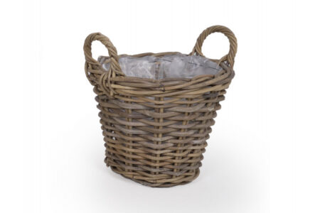 Fletkurv - Naturrattan - Ø:30 cm