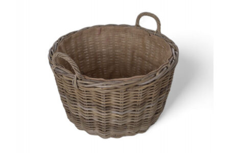 Fletkurv - Naturrattan - Ø53 cm