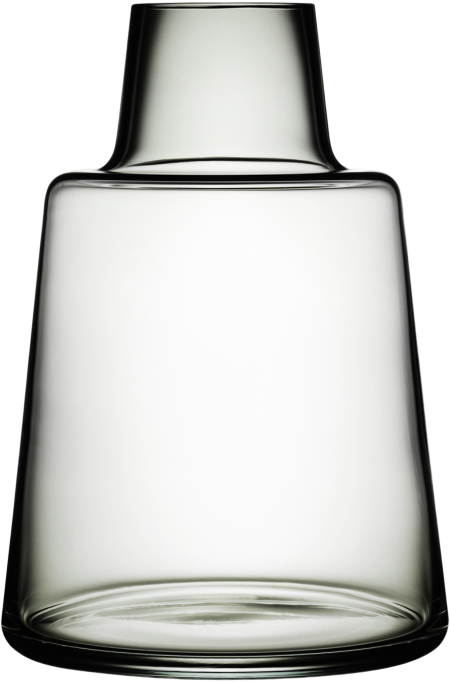 Flora Vase Kort Hals Smoke H12