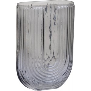 Florero vas u-form - Rökigt glas