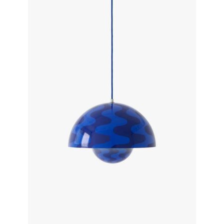 Flowerpot VP7 hængelampe Ø 37 cm skumringsblå - &Tradition - Stue - Design - Metal - Med én lyskilde