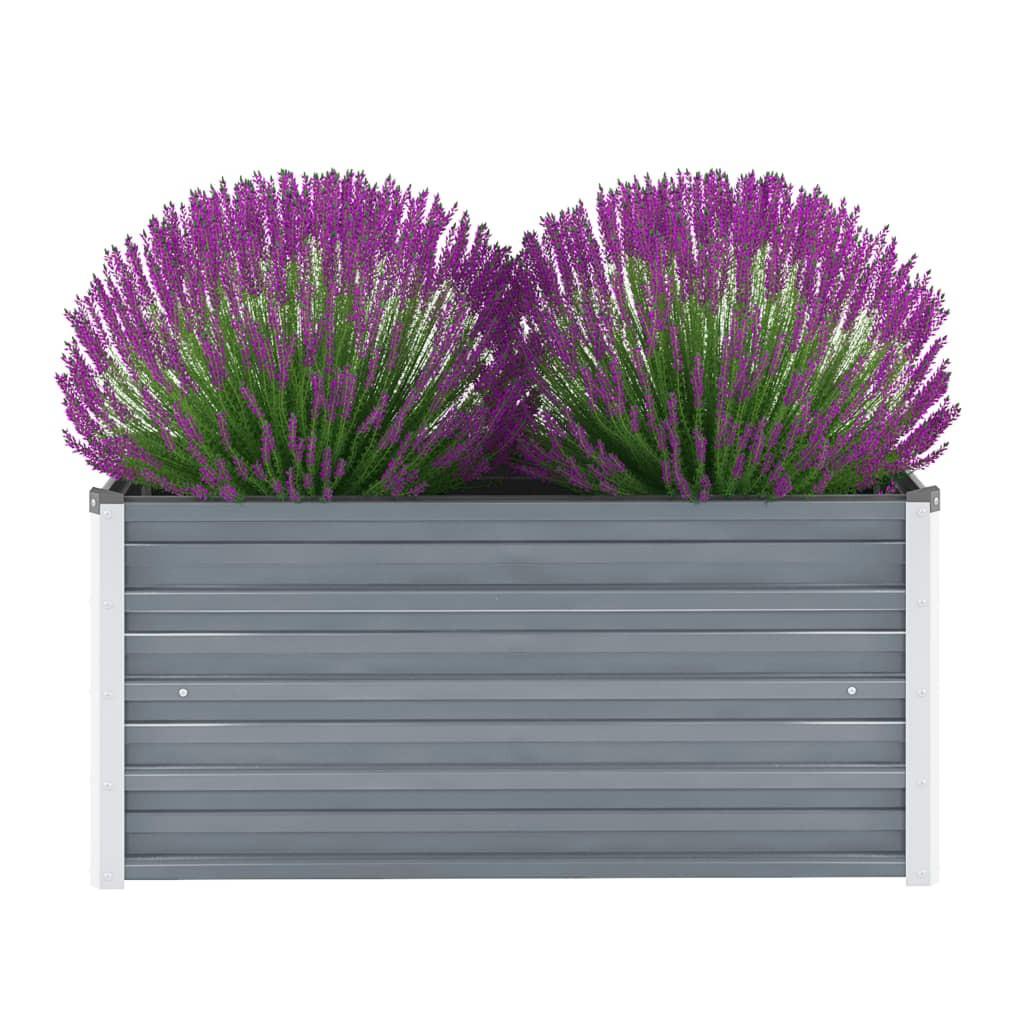 Forhøjet plantekasse 100x40x45 cm galvaniseret stål grå Forhøjet plantekasse 100x40x45 cm galvaniseret stål grå