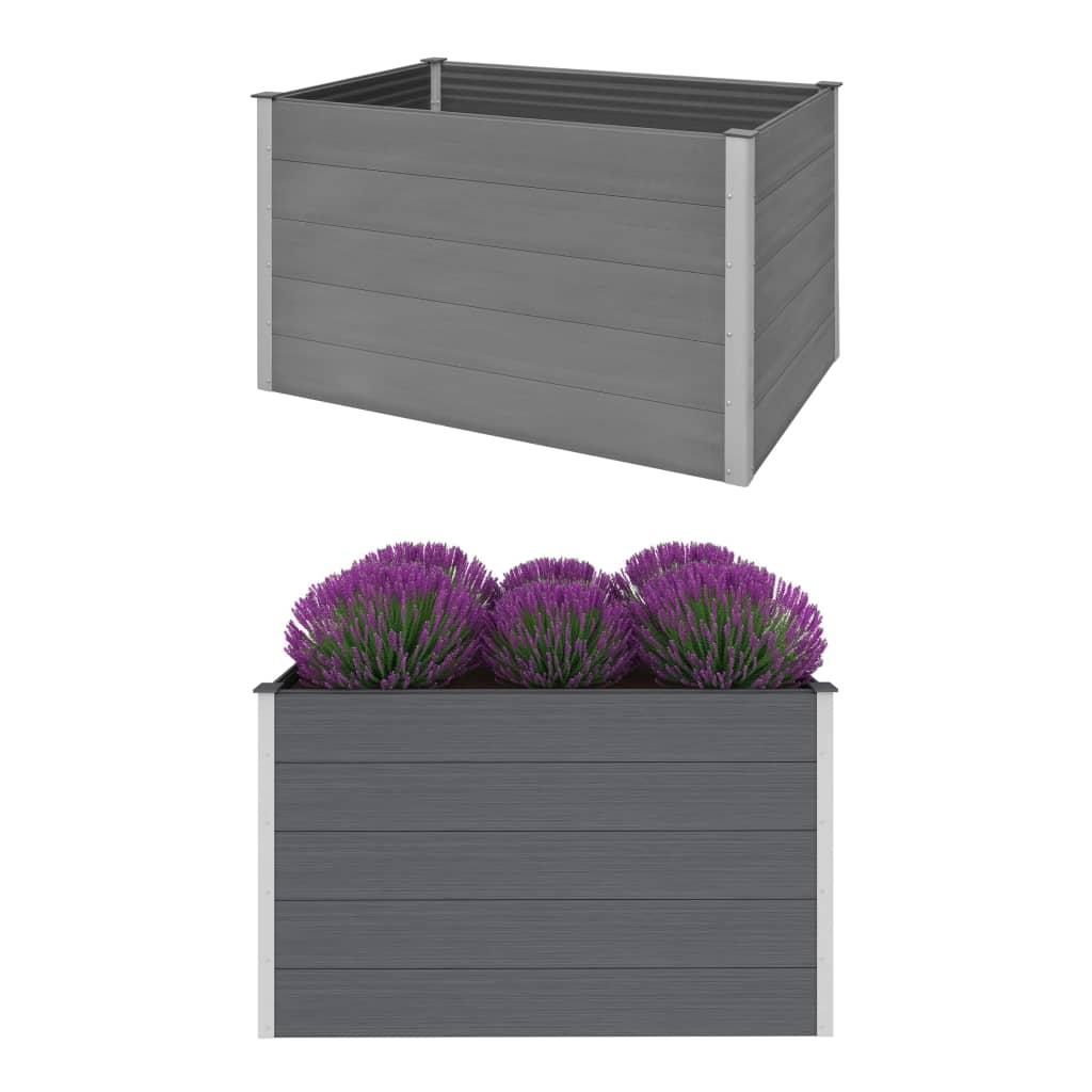 Forhøjet plantekasse 150x100x91 cm grå WPC Forhøjet plantekasse 150x100x91 cm grå WPC