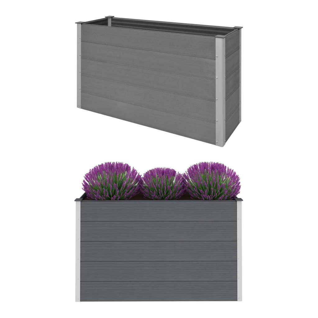Forhøjet plantekasse 150x50x91 cm grå WPC Forhøjet plantekasse 150x50x91 cm grå WPC