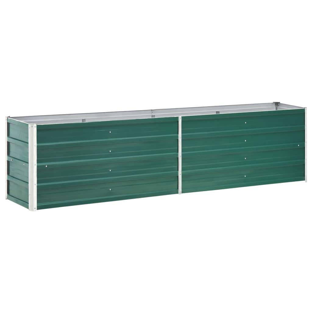 Forhøjet plantekasse 240x40x45 cm galvaniseret stål grøn Forhøjet plantekasse 240x40x45 cm galvaniseret stål grøn