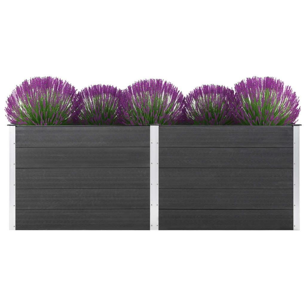 Forhøjet plantekasse 250x100x91 cm WPC grå Forhøjet plantekasse 250x100x91 cm WPC grå