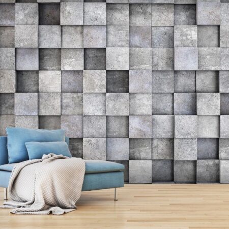 Fototapet - Concrete Cube - 350 x 245 cm - Standard