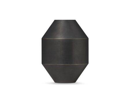 Fredericia Furniture - Hydro Vase 8210 & 8211 by Sofie Østerby - Vase - Large - Black-Oxide Brass - Ø22,5 x H30 cm