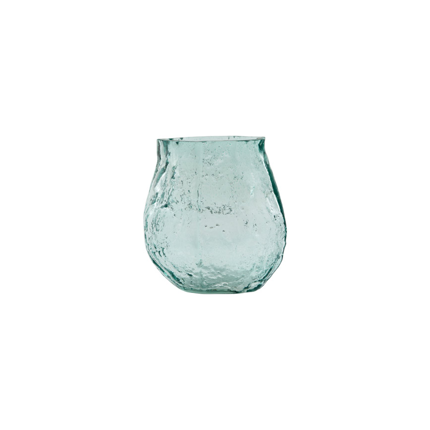GLAS VASE LIGHT BLUE GLAS VASE LIGHT BLUE