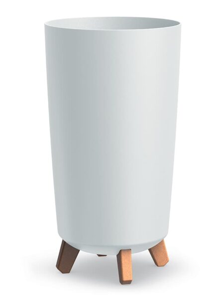 GRACIA TUBUS SLIM DGTL240 urtepotte på ben | Hvid