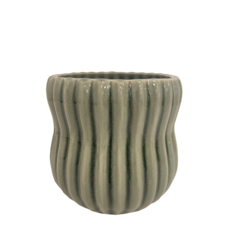 GRØN ZIGGY POTTE 9X9X9CM BEGRÆNSET ANTAL