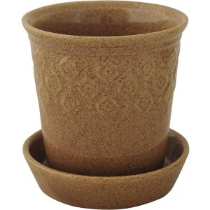 Gabriella blomkruka medium - Brun