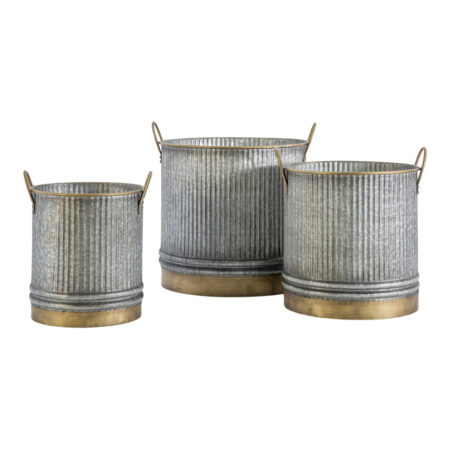 Gallery Interiors Set of 3 Samara Planter