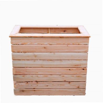 Garden Planter Larch Rectangular Pia by Shire - 122cm
