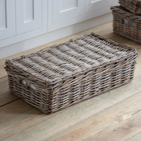 Garden Trading Large Rattan Bembridge Basket with Lid