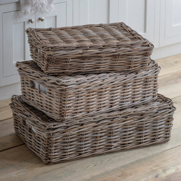 Garden Trading Medium Rattan Bembridge Basket with Lid