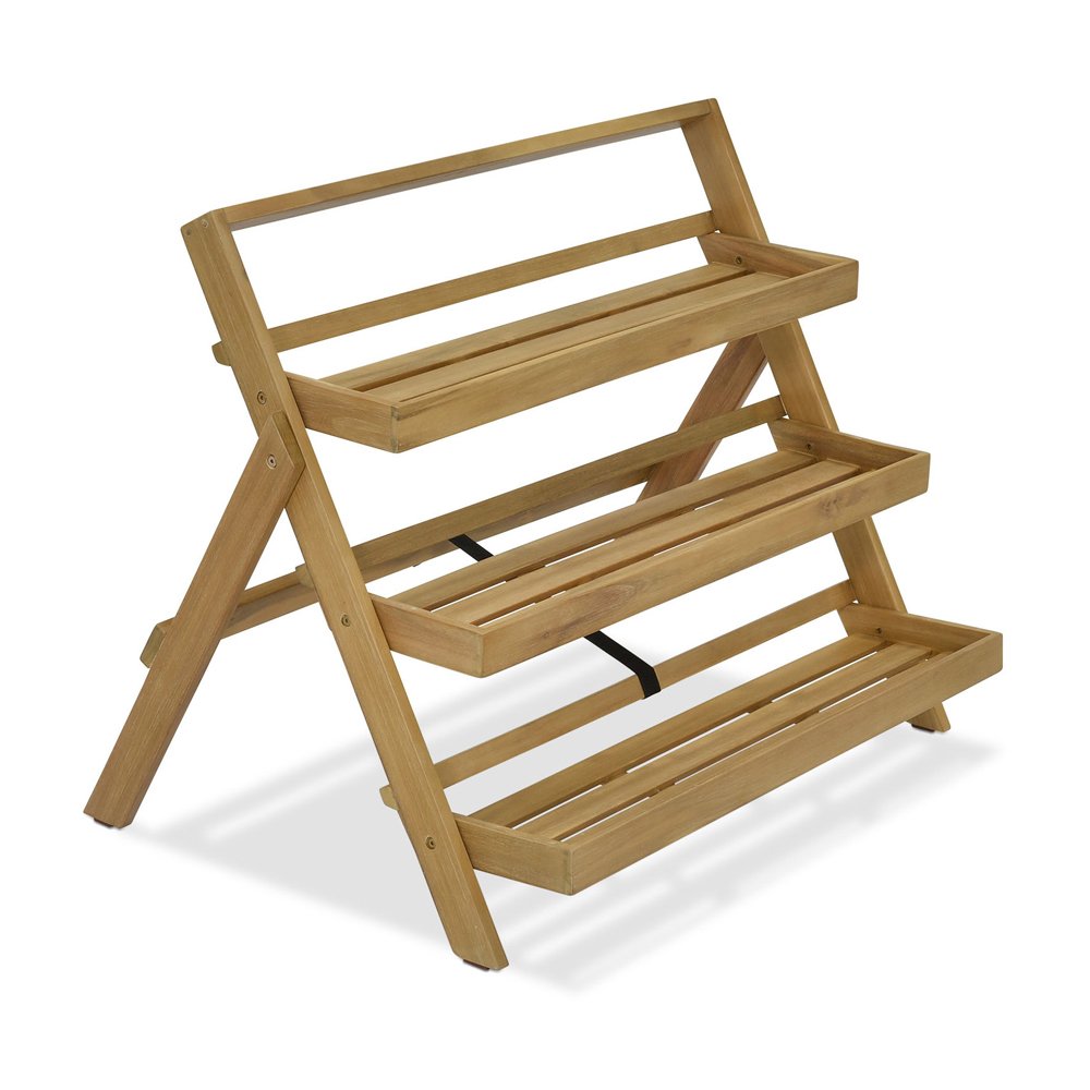Garden Trading Titchberry Folding Plant Stand Large Natural Garden Trading Titchberry Folding Plant Stand Large Natural