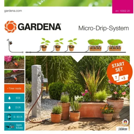 Gardena Start Set Micro drip Urtepotter Medium m/comp. - 13002-20