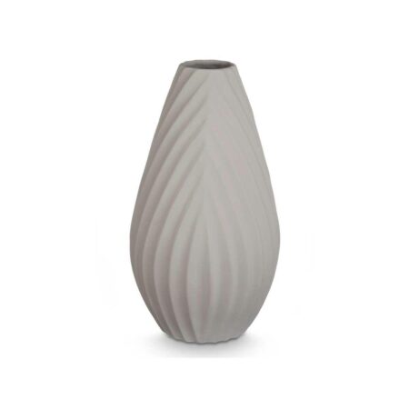 Gift Decor vase med striber - grå keramik, 26 × 49 × 26 cm