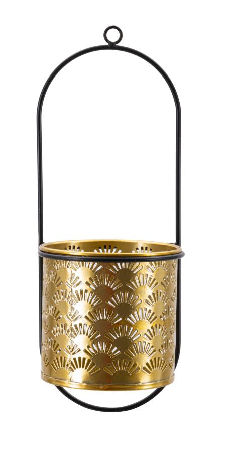 Glam vase i guldfarve, metal - 14x14x37 cm Glam vase i guldfarve, metal - 14x14x37 cm