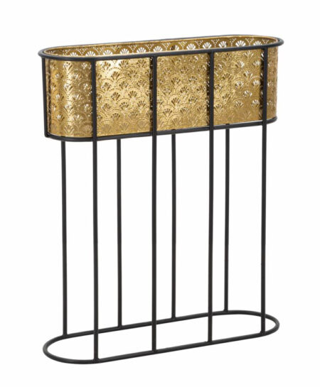 Glam vase i guldfarve, metal - 60x20x70 cm