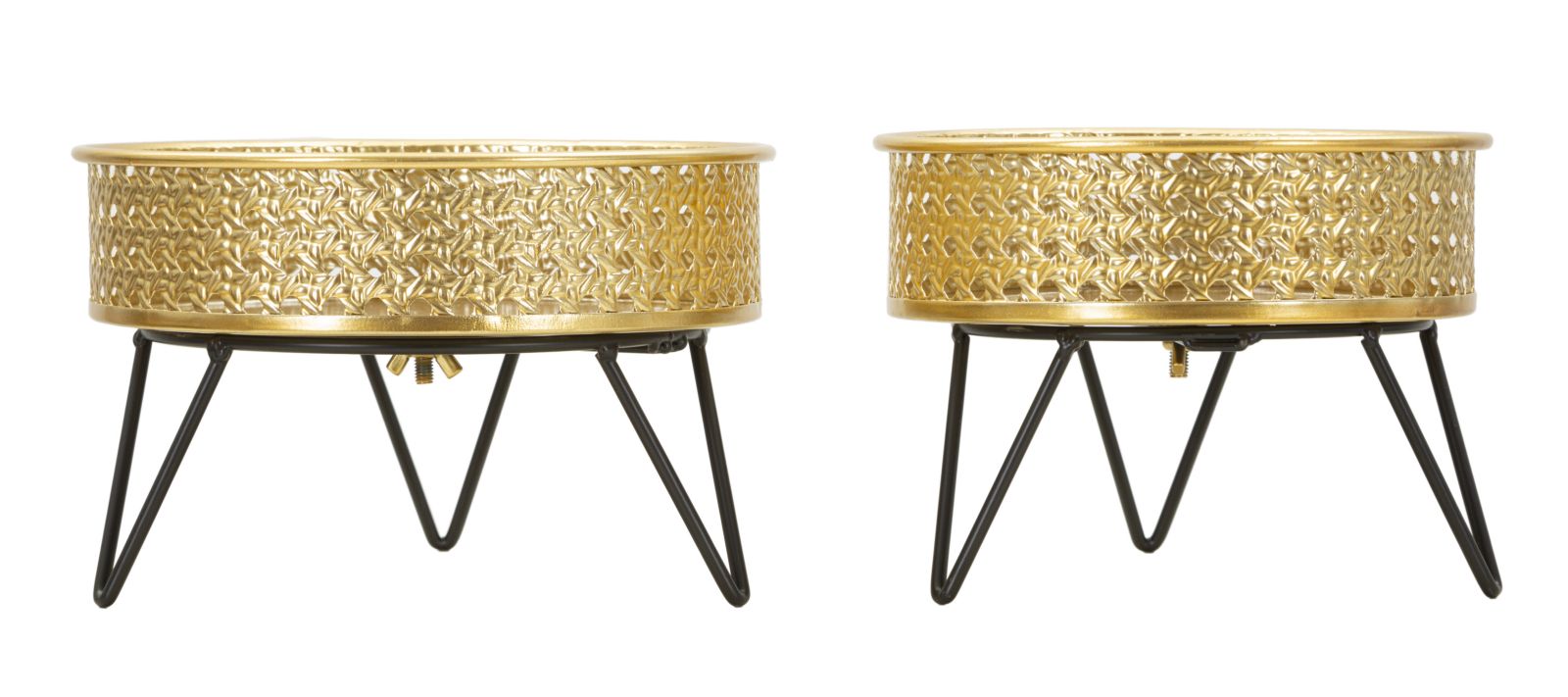 Glam vaser i guldfarve, metal - 20x5x13 og 18x13 cm Glam vaser i guldfarve, metal - 20x5x13 og 18x13 cm
