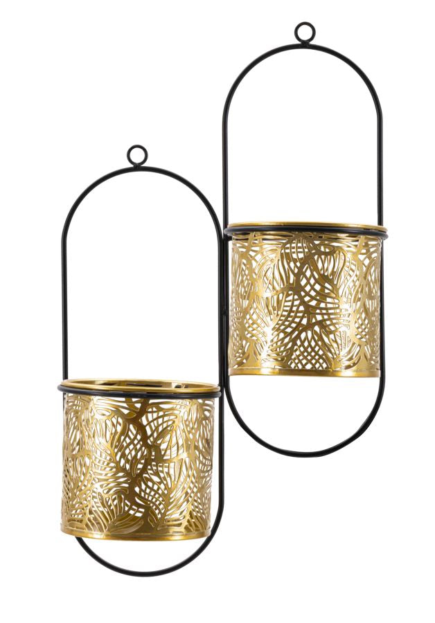 Glam vaser i guldfarve, metal - 27x14x48 cm Glam vaser i guldfarve, metal - 27x14x48 cm